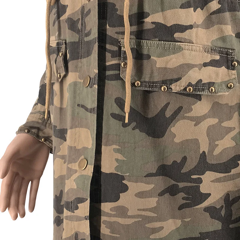 Spring Clothes for Women Rivet Patch Plus Size Coat Drawing Slim Streetwear Camouflage Long Sleeve Jacket Wholesale Dropshipping
Spring Clothes for Women Rivet Patch Plus Size Coat Drawing Slim Streetwear Camouflage Long Sleeve Jacket Wholesale Dropshipping