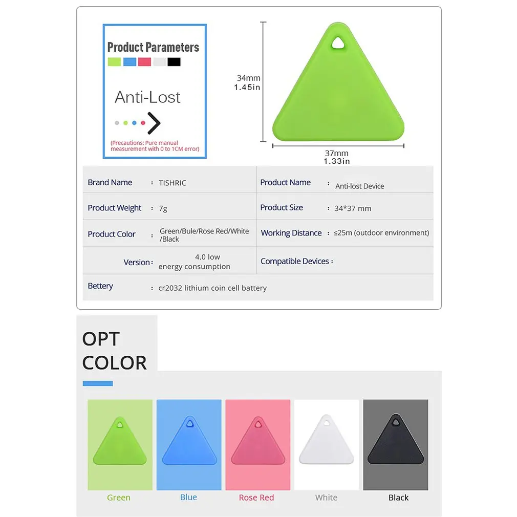 1 pcs Triangle anti-lost device Two-way anti-lost locator object finder tracker wireless anti-lost Selfie
1 pcs Triangle anti-lost device Two-way anti-lost locator object finder tracker wireless anti-lost Selfie