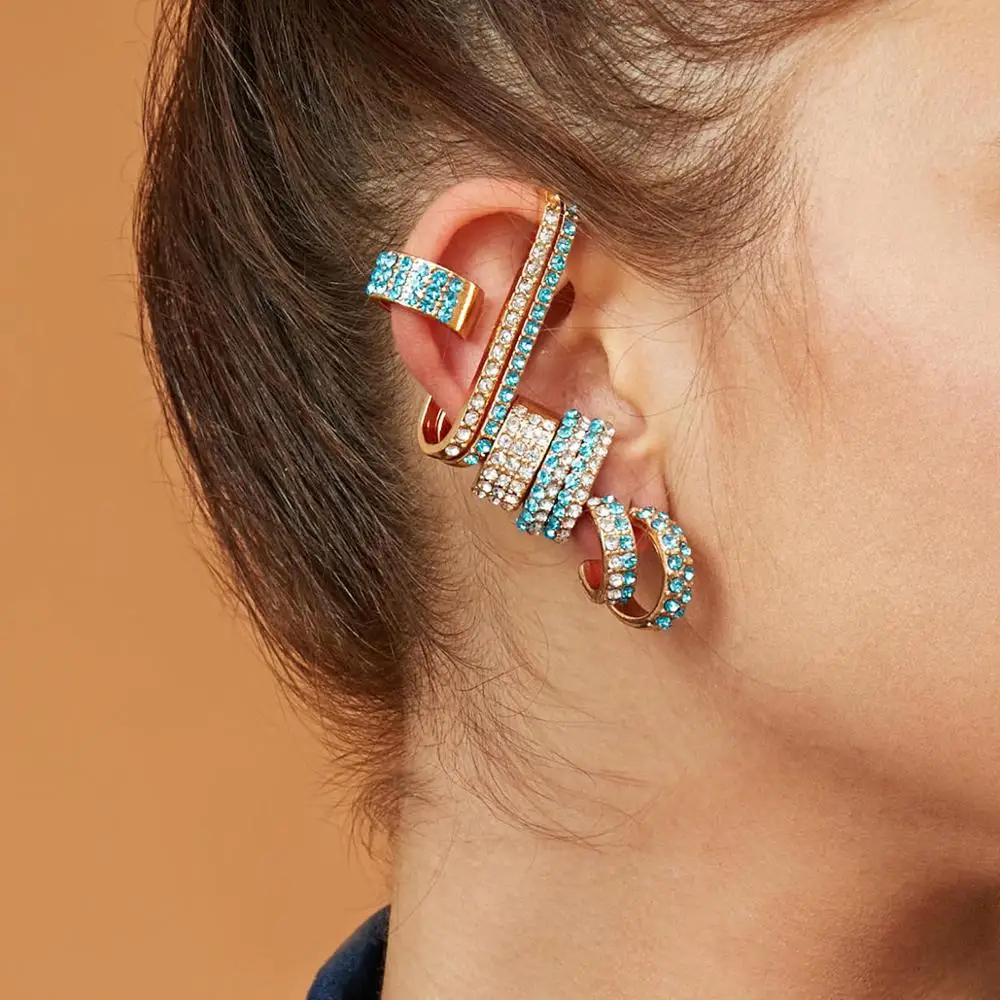 IngeSight.Z 8Pcs Luxury Shiny Blue Color Rhinestone Stud Earrings Set Punk Geometric Crystal Earrings for Women Jewelry Brinco
IngeSight.Z 8Pcs Luxury Shiny Blue Color Rhinestone Stud Earrings Set Punk Geometric Crystal Earrings for Women Jewelry Brinco