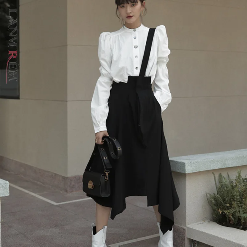 LANMREM 2021 New Spring And autumn Single Shoulder Chain Asymmetrical Big Bottoms Halfbody Skirt Female WL07301M Pleated
LANMREM 2021 New Spring And autumn Single Shoulder Chain Asymmetrical Big Bottoms Halfbody Skirt Female WL07301M Pleated