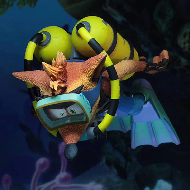 NECA Crash Bandicoot Action Figure Deluxe with Oxygen Cylinder Swimming PVC Figures Toys 16CM
NECA Crash Bandicoot Action Figure Deluxe with Oxygen Cylinder Swimming PVC Figures Toys 16CM