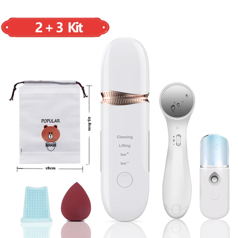 Ultrasonic Skin Scrubber Facial Cleansing Peeling Machine Blackhead Remover Vacuum Pore Cleaner EMS Anti Aging Facial Massager
Ultrasonic Skin Scrubber Facial Cleansing Peeling Machine Blackhead Remover Vacuum Pore Cleaner EMS Anti Aging Facial Massager