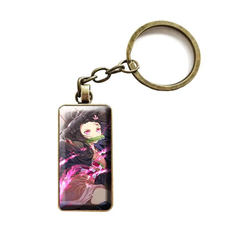 Anime Demon Slayer Kimetsu No Yaiba Kamado Tanjirou Cosplay Prop Keychain Kamado Nezuko Lovely Keyring Rectangle Alloy Charm New
Anime Demon Slayer Kimetsu No Yaiba Kamado Tanjirou Cosplay Prop Keychain Kamado Nezuko Lovely Keyring Rectangle Alloy Charm New