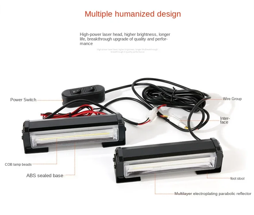 One Drag Two Barlight COB Strobe Light Super Bright Grille Light Strobe Lamp Warning Roof Light Stick Light Strobe Light
One Drag Two Barlight COB Strobe Light Super Bright Grille Light Strobe Lamp Warning Roof Light Stick Light Strobe Light