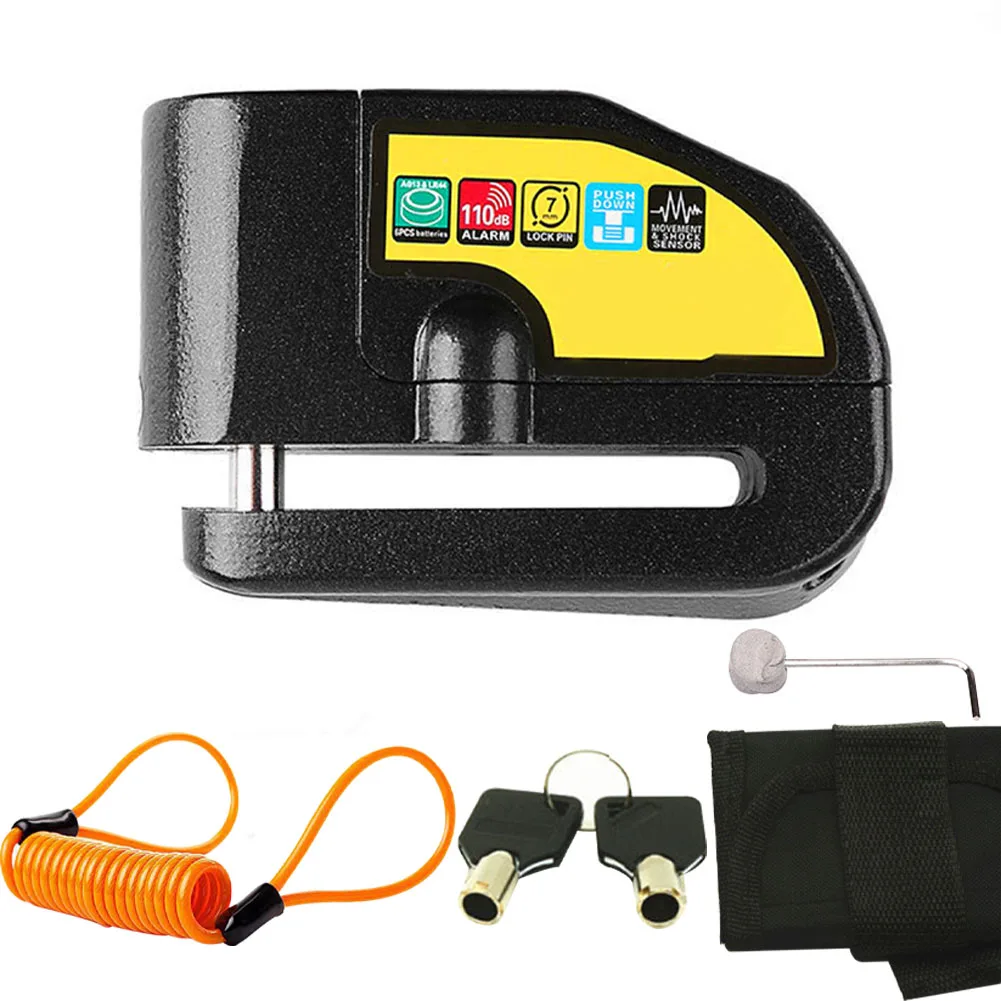 Universal Motorcycle Bike 110db Alarm Portable Outdoor Anti Theft Security Padlock Durable Scooter Disc Brake Lock Waterproof
Universal Motorcycle Bike 110db Alarm Portable Outdoor Anti Theft Security Padlock Durable Scooter Disc Brake Lock Waterproof