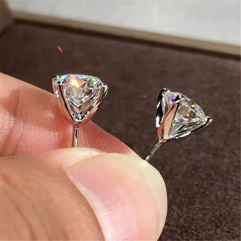 Real 0.5 Carat Diamond Jewelry Garnet Earring for Women Solid S925 Sterling Silver Orecchini Bijoux 925 Diamond Stud Earrings
Real 0.5 Carat Diamond Jewelry Garnet Earring for Women Solid S925 Sterling Silver Orecchini Bijoux 925 Diamond Stud Earrings