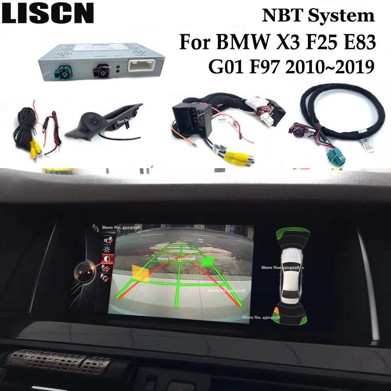 Front Rear Camera interface For BMW X3 F25 E83 G01 F97 2010 ~ 2018 NBT OME Screen upgrade Reversing camera parking Adapter
Front Rear Camera interface For BMW X3 F25 E83 G01 F97 2010 ~ 2018 NBT OME Screen upgrade Reversing camera parking Adapter