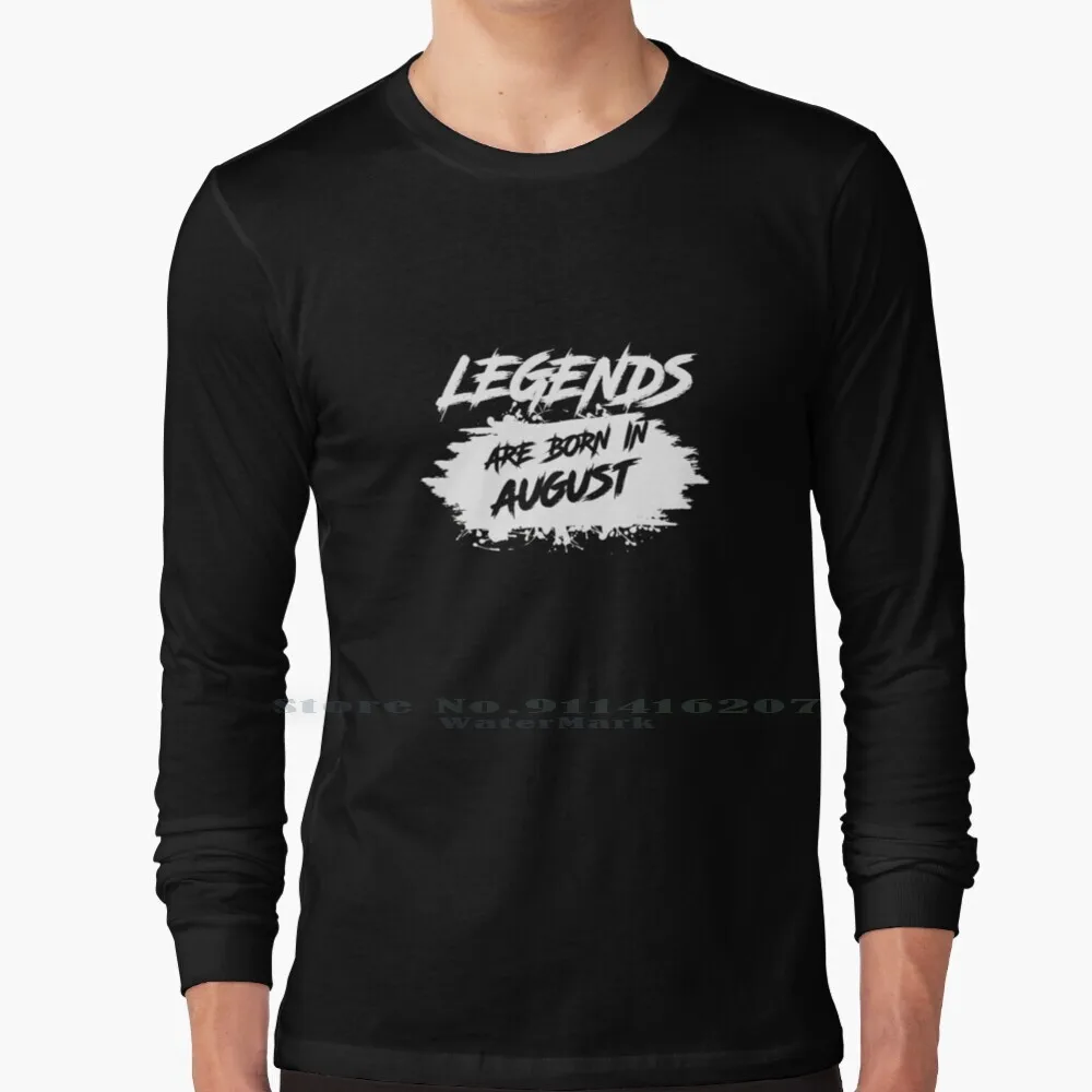 Футболка с надписью «Легенды рождены в августе», футболка из 100% чистого хлопка для аэрокосмических инженеров и инженеров