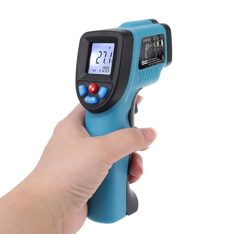 

-50~550℃ 1022℉ LCD Display Non-contact Infrared Thermometer Laser-point IR Temperature Gun GM550 Industrial Pyrometer ℃/℉ Tools