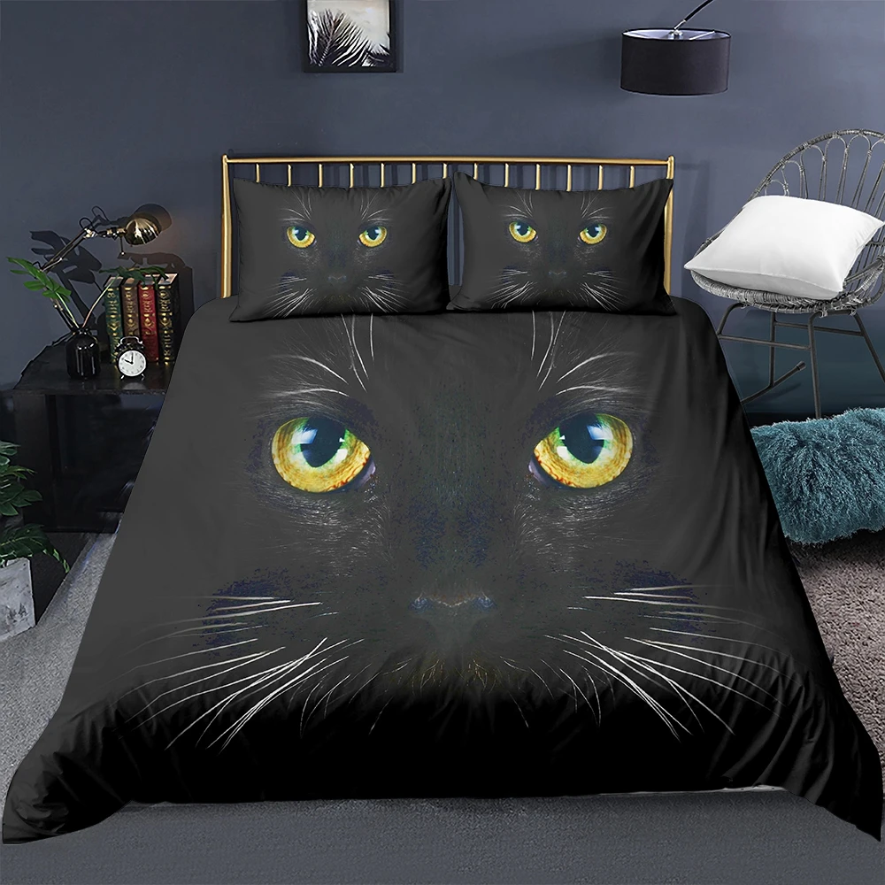 3D Cartoon Cat Wolf Horse Print Duvet Cover Bedding Quilts Cover with PillowCase for Home Decor
3D Cartoon Cat Wolf Horse Print Duvet Cover Bedding Quilts Cover with PillowCase for Home Decor