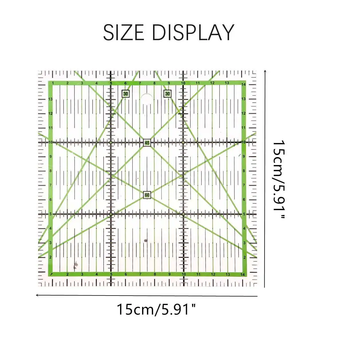 Acrylic Patchwork Sewing Ruler Fabric Tailor Craft DIY Measuring Tool Multifunction Yardstick Rulers School Office 15x15cm
Acrylic Patchwork Sewing Ruler Fabric Tailor Craft DIY Measuring Tool Multifunction Yardstick Rulers School Office 15x15cm
