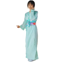 Traditional Japan Kimono Yukata Women Spring Autumn 95% Cotton Dressing Gown Lounge Kimono Robes with Belt Asian Home Clothes