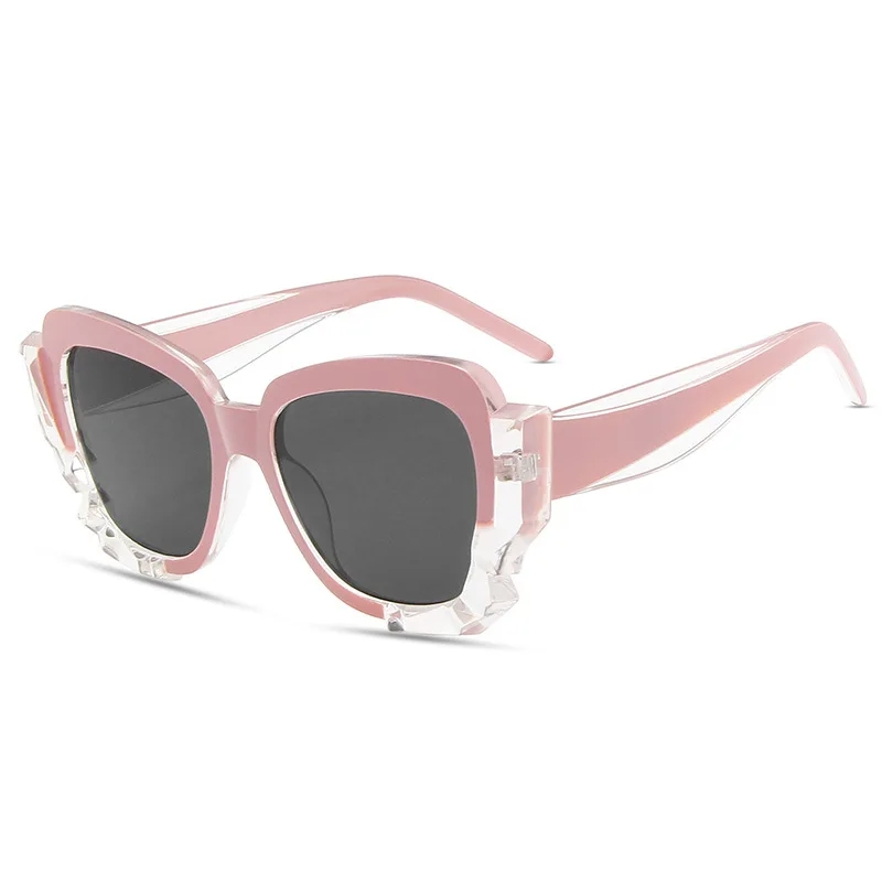 

Crystal Clear Unique Sunglasses Women Men 2022 Ladies Fashion Bump Sun Glasses Retro Water Chestnut Oculos De Sol Feminino Uv400