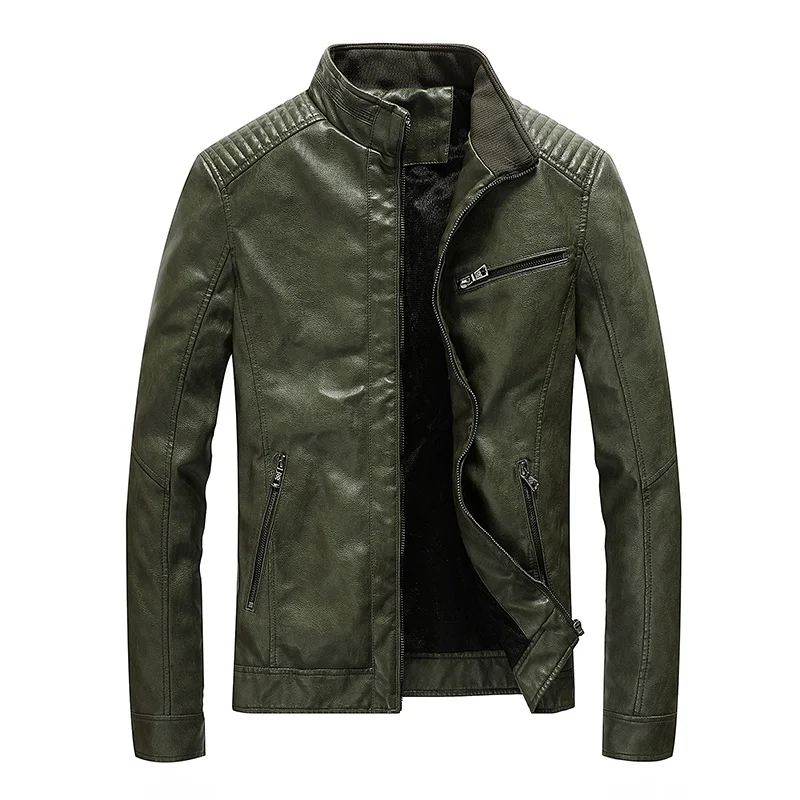 New Spring Men's Leather Jackets Stand Collar Motorcycle Pu Casual Slim Fit Coat Outwear Drop Shipping ABZ174
New Spring Men's Leather Jackets Stand Collar Motorcycle Pu Casual Slim Fit Coat Outwear Drop Shipping ABZ174