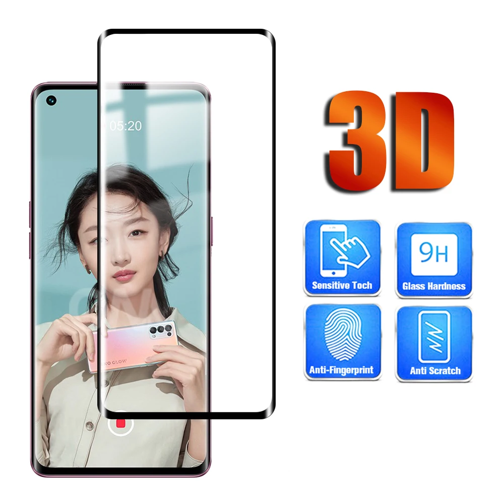 3D Curved Tempered Glass On For Oppo Reno 3 / 4 / 5 Pro 5G / Pro Plus 5G / Reno4 Pro Full Screen Protector 9H HD Protective Film
3D Curved Tempered Glass On For Oppo Reno 3 / 4 / 5 Pro 5G / Pro Plus 5G / Reno4 Pro Full Screen Protector 9H HD Protective Film