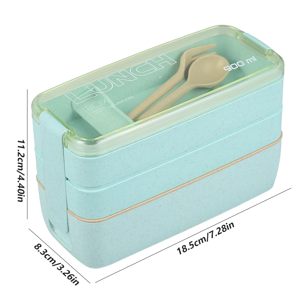 Lunch Box Wheat Straw Bento Boxes Rectangle 3 Layer Dinnerware Food Storage Container 800ml-1000ml Healthy Material Lunchbox
Lunch Box Wheat Straw Bento Boxes Rectangle 3 Layer Dinnerware Food Storage Container 800ml-1000ml Healthy Material Lunchbox