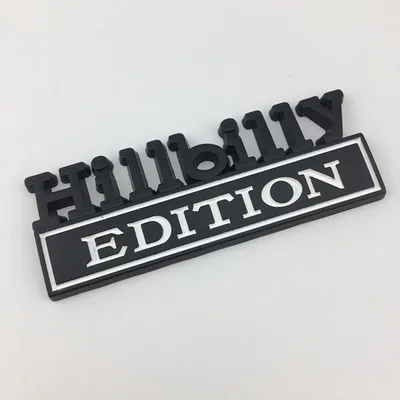 5X 3D хром черный красный эмблема АБС Hillbilly издание значок автомобиля задние