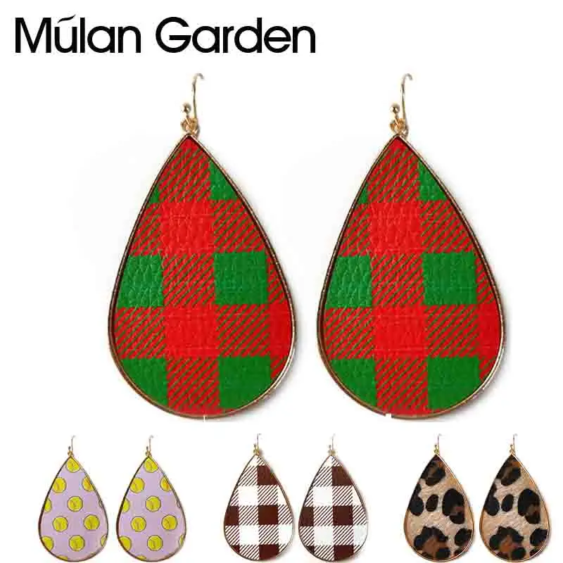 M&G Lattice Metal Faux Leather Earrings In Gold Red White Leopard Baseball Pattern Teardrop Drop Earrings Girl Simple Jewelry
M&G Lattice Metal Faux Leather Earrings In Gold Red White Leopard Baseball Pattern Teardrop Drop Earrings Girl Simple Jewelry