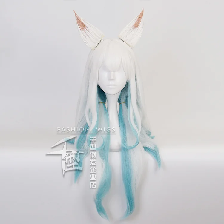 Парик для косплея KDA Baddest Ahri, термостойкие синтетические волосы из шкуры лотоса, блонд, смешанный белый градиент, голубой цвет
Парик для косплея KDA Baddest Ahri, термостойкие синтетические волосы из шкуры лотоса, блонд, смешанный белый градиент, голубой цвет