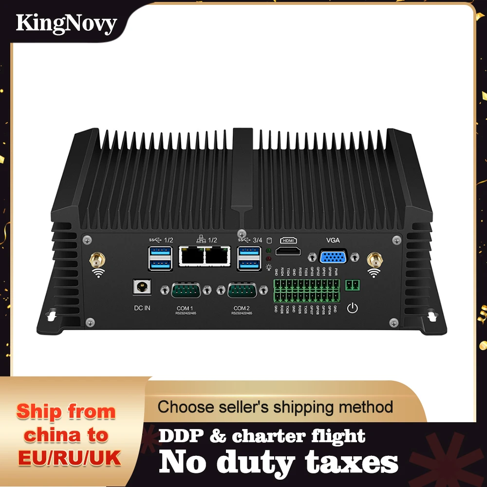 KingNovy Industrial Fanless Mini PC i7 8550U i5 8250U Quad Core 2*DDR4 2*COM Windows 10 Pro Linux Rugged Computer Desktop WiFi
KingNovy Industrial Fanless Mini PC i7 8550U i5 8250U Quad Core 2*DDR4 2*COM Windows 10 Pro Linux Rugged Computer Desktop WiFi
