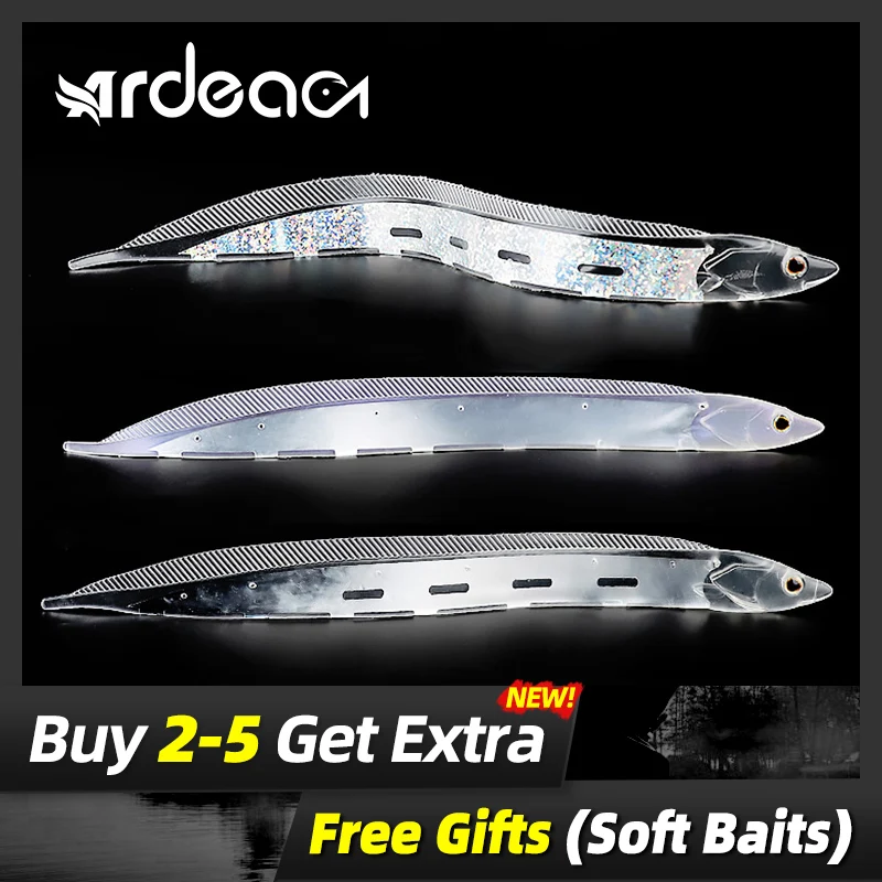 ARDEA большой Hairtail приманки мягкие 2 шт 15 см/20 см/27 см Плавание сандалии на высоком