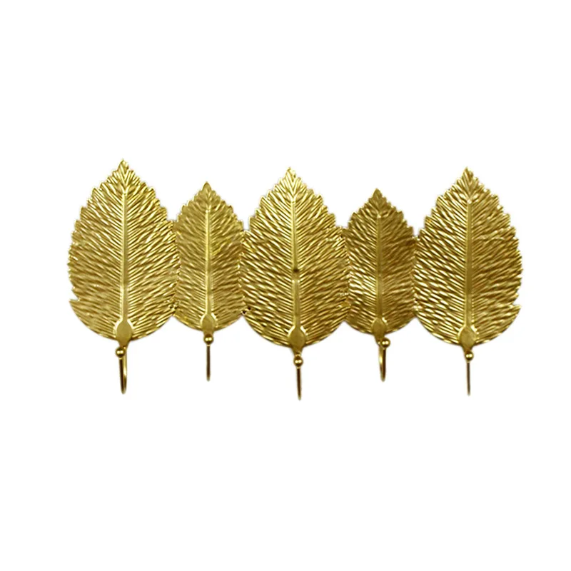 New 5-piece Hanging Storage Rack Wrought Iron Hook Wall Hanger Creative Leaf Shape Nordic Style For Home Bathroom Decoration
New 5-piece Hanging Storage Rack Wrought Iron Hook Wall Hanger Creative Leaf Shape Nordic Style For Home Bathroom Decoration