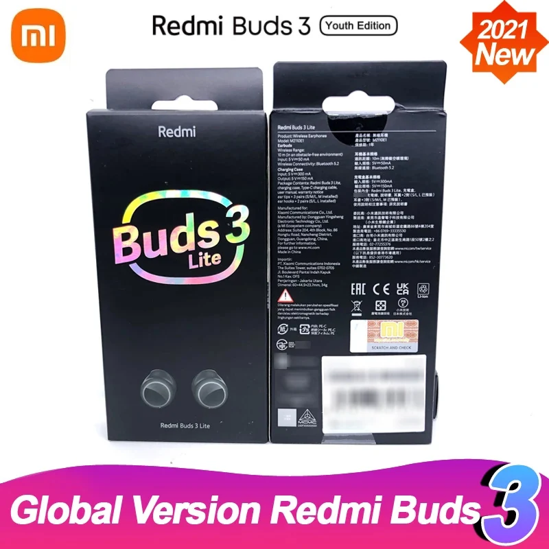 Новинка 2021 оригинальные беспроводные наушники Xiaomi Redmi Buds 3 Lite Youth Edition с Bluetooth 5 2 TWS