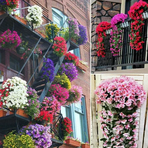 Colorful Artificial Silk Violet Ivy Hang Flower For Garland Wall Hanging Plant Wedding Party Home Garden Balcony Decoration
Colorful Artificial Silk Violet Ivy Hang Flower For Garland Wall Hanging Plant Wedding Party Home Garden Balcony Decoration