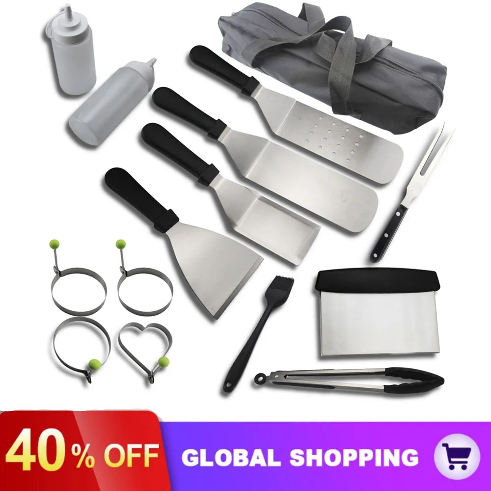 5/6/15Pcs Stainless Steel BBQ Tools Set Camping Utensils Outdoor Cooking Tools Kit BBQ Barbecue Grilling Utensil Accessories
5/6/15Pcs Stainless Steel BBQ Tools Set Camping Utensils Outdoor Cooking Tools Kit BBQ Barbecue Grilling Utensil Accessories