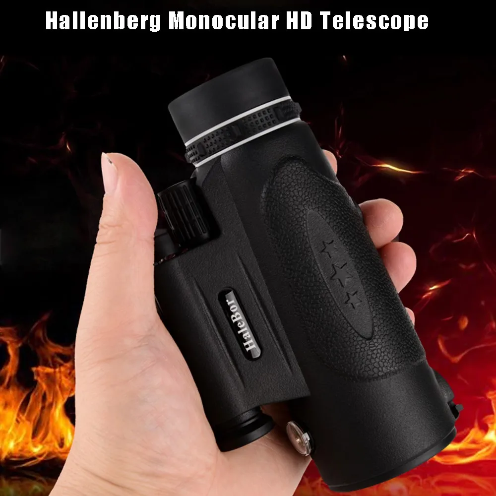 HaleBor 100x90 Optical Monocular Telescope Night Vision Waterproof Singal Focus Monocular Telescopes for Outdoor Hunting 
HaleBor 100x90 Optical Monocular Telescope Night Vision Waterproof Singal Focus Monocular Telescopes for Outdoor Hunting