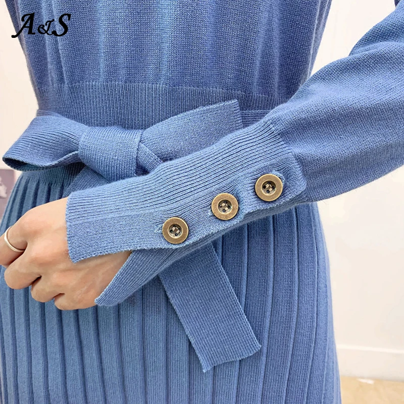 Turtleneck Long Sweater Dress Winter Women Long Sleeve Slim Casual Autumn Winter Dress Female Blue Knitted Midi Dress Vestidos 
Turtleneck Long Sweater Dress Winter Women Long Sleeve Slim Casual Autumn Winter Dress Female Blue Knitted Midi Dress Vestidos