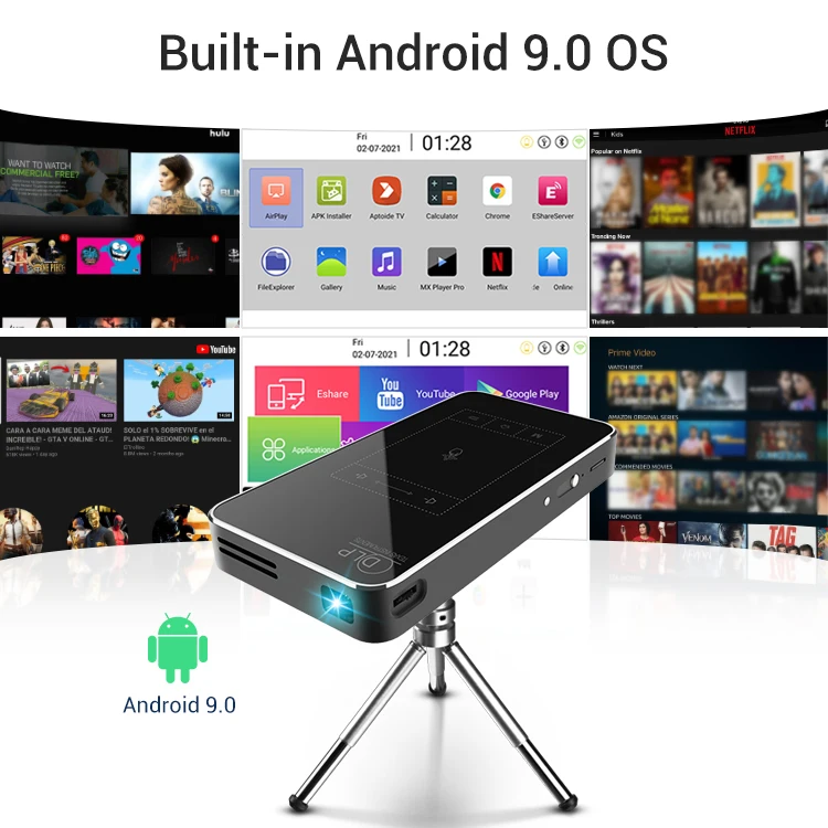 New arrival global version Android Mobile LED Projector 4k dlp projector for home theatre
New arrival global version Android Mobile LED Projector 4k dlp projector for home theatre