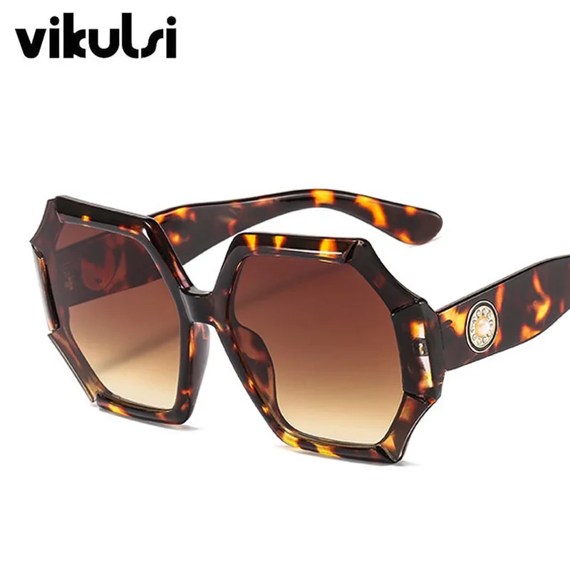 Retro Oversized Leopard Sunglasses Women Men Fashion Eyewear Unique Trendy Pearl Polygon Sun Glasses Shades UV400 gafas de sol
Retro Oversized Leopard Sunglasses Women Men Fashion Eyewear Unique Trendy Pearl Polygon Sun Glasses Shades UV400 gafas de sol