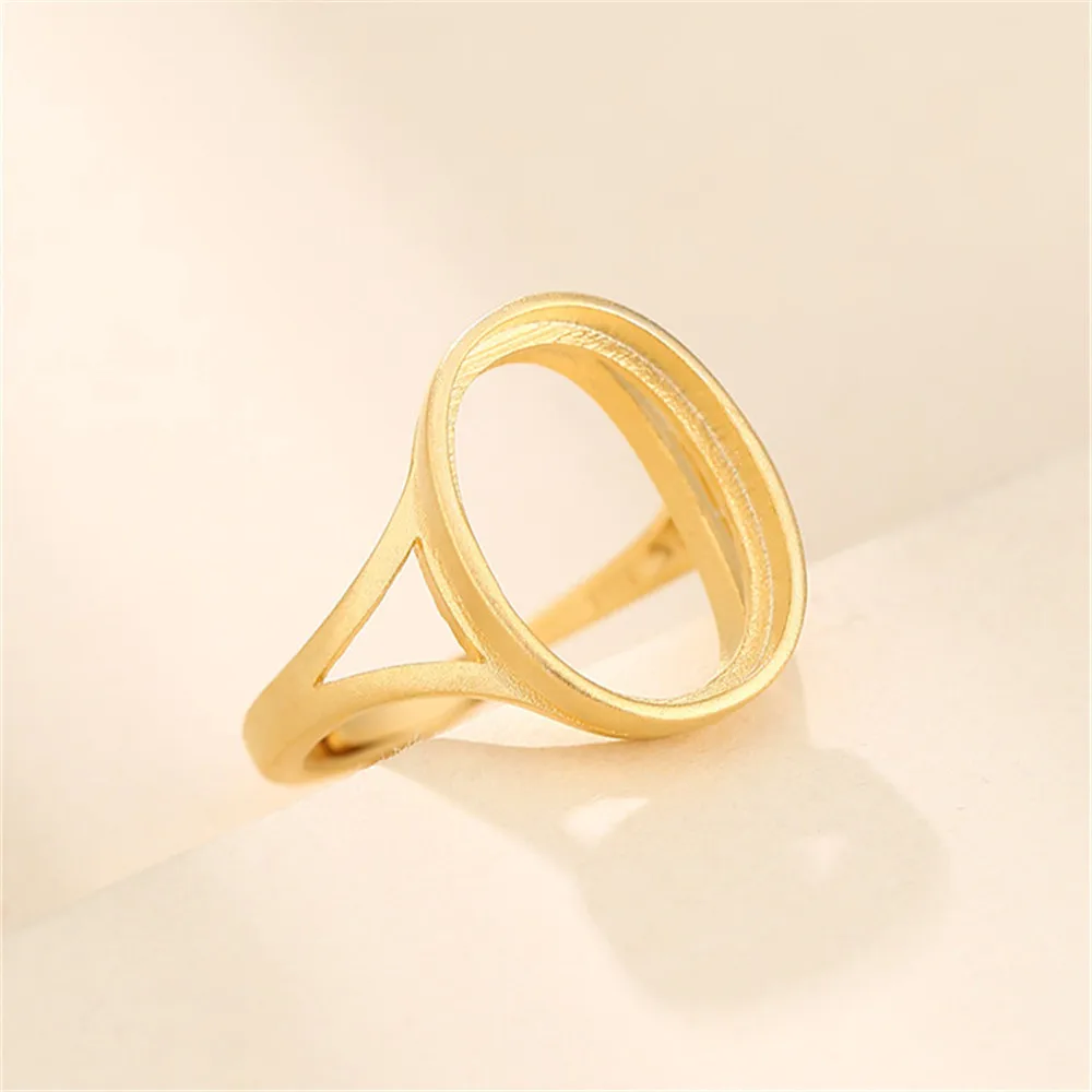 

Adjustable Ring Blank for 6x8mm/7x9mm/8x10mm/9x11mm/10x14mm/12x16mm/13x18mm Oval Cabochons Matte Yellow Gold Plated 925 Silver
