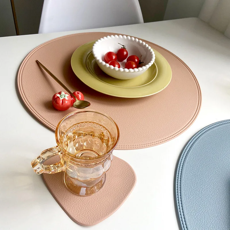 Leather Placemat Tableware Coaster Pad Oil Water Resistant Heat Insulation Non-Slip Tablemat Placemats for Kitchen Decor Washabl
Leather Placemat Tableware Coaster Pad Oil Water Resistant Heat Insulation Non-Slip Tablemat Placemats for Kitchen Decor Washabl