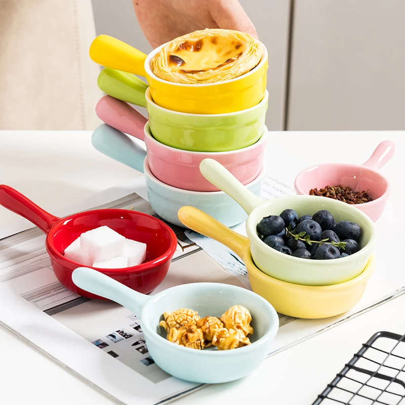 Colorful Ceramic Cute Small Seasoning Sauce Dish with Handle Butter Mustard Sushi Vinegar Soy Dishes Household Snacks Saucer
Colorful Ceramic Cute Small Seasoning Sauce Dish with Handle Butter Mustard Sushi Vinegar Soy Dishes Household Snacks Saucer