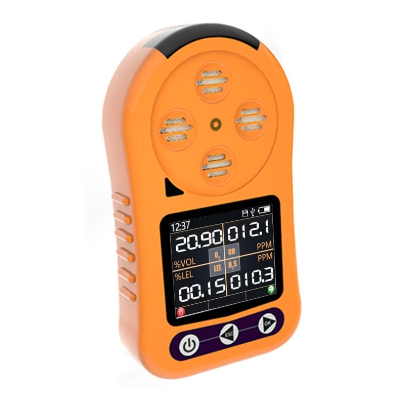 4-in-1 Gas Detector O2 LEL CO HzS Gas Meter Oxygen Hydrogen Sulfide Carbon Monoxide Combustible Gas Leak Detector Dropshipping
4-in-1 Gas Detector O2 LEL CO HzS Gas Meter Oxygen Hydrogen Sulfide Carbon Monoxide Combustible Gas Leak Detector Dropshipping