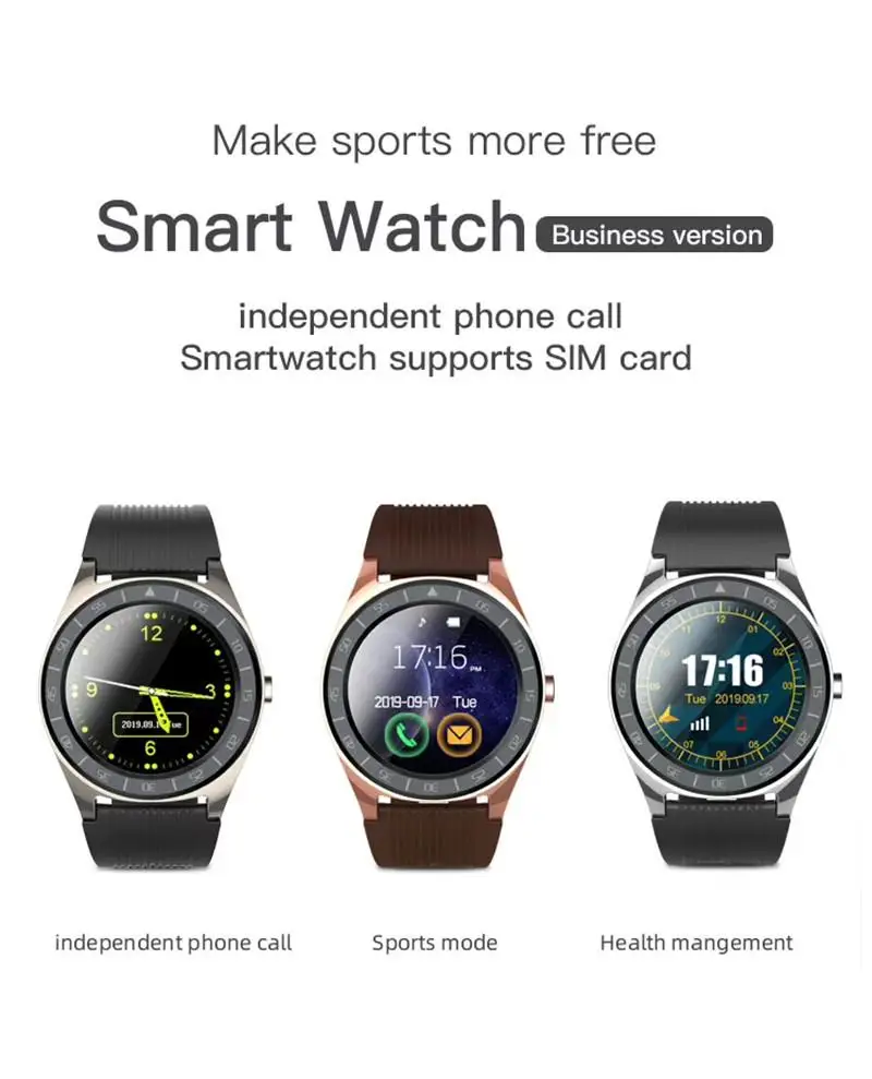 

V5 Smart Watch Bluetooth 3.0 Wireless Smartwatches SIM Intelligent Mobile Phone Watch Inteligente for Android with Box