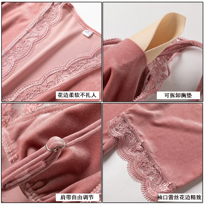 FZSLCYIYI Autumn Winter Warm Velour 3Pcs Pajamas Set Women Gold Velvet Sexy Homewear Pijama Women Pajama Sets Long Pant Set Robe
FZSLCYIYI Autumn Winter Warm Velour 3Pcs Pajamas Set Women Gold Velvet Sexy Homewear Pijama Women Pajama Sets Long Pant Set Robe