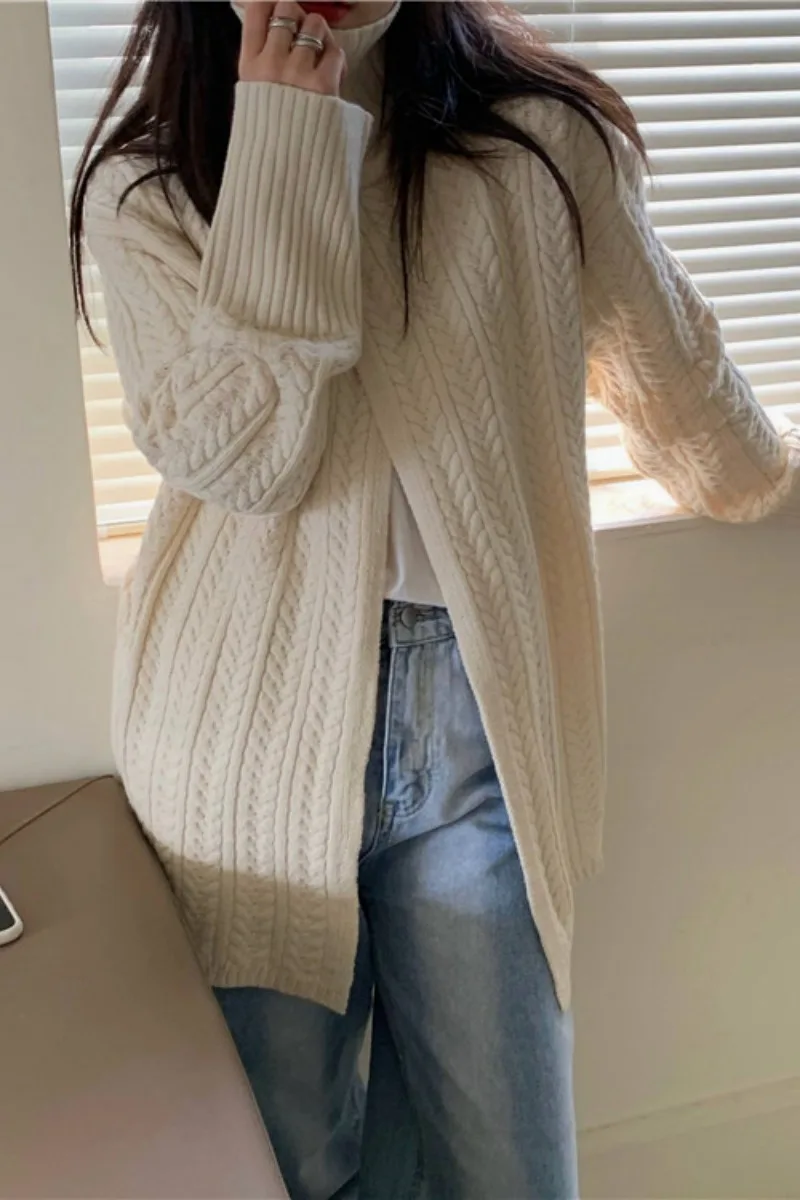 Autumn winter new style Korean retro style split design sense niche loose pullover sweater mid-length sweater women
Autumn winter new style Korean retro style split design sense niche loose pullover sweater mid-length sweater women