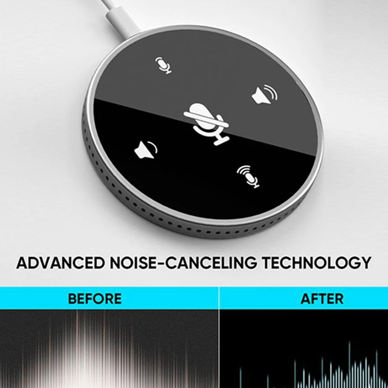 USB Conference Microphone,Omnidirectional PC Computer Condenser Mic with Mute Button for Meeting/Class Plug & Play
USB Conference Microphone,Omnidirectional PC Computer Condenser Mic with Mute Button for Meeting/Class Plug & Play