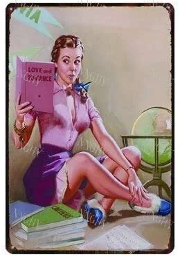 Metal Tin Sign Pin Up Girl Sexy Beauty Girl Reading Man Cave Pub Outdoor Bar Retro Poster Home Kitchen Restaurant Wall D
Metal Tin Sign Pin Up Girl Sexy Beauty Girl Reading Man Cave Pub Outdoor Bar Retro Poster Home Kitchen Restaurant Wall D