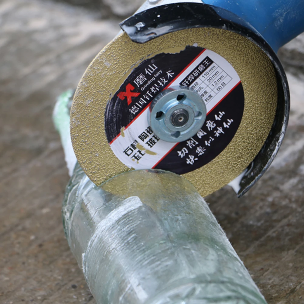 Diamond Disc Saw Blade Ceramic Tile Ordinary Glass Jade Marble Polishing Cutting Blade Sharp Durable Brazing Grinding 110mm
Diamond Disc Saw Blade Ceramic Tile Ordinary Glass Jade Marble Polishing Cutting Blade Sharp Durable Brazing Grinding 110mm