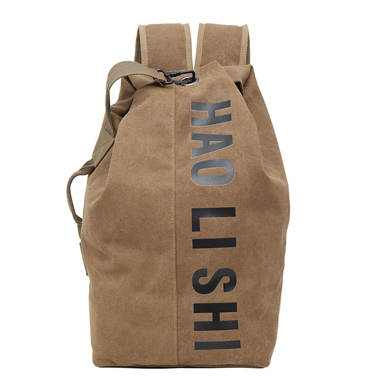 Рюкзак мужской, Холщовый, вместительный, для альпинизма 
Рюкзак мужской, Холщовый, вместительный, для альпинизма