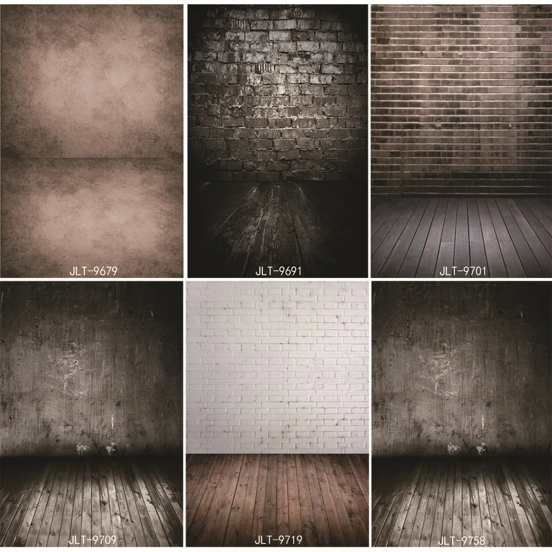 

ZHISUXI Vinyl Custom Photography Backdrops Prop Brick wall+floor Photography Background JL-20