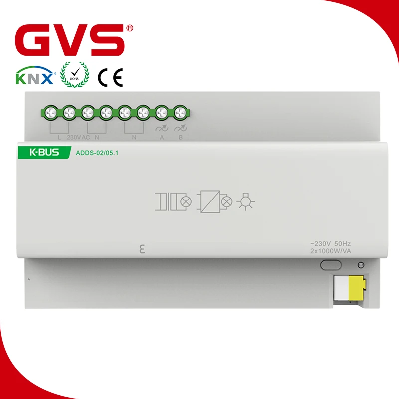 Производитель Guanzhou система автоматизации умного дома GVS KNX/bei K bus KNX 2 fold 5A Slave