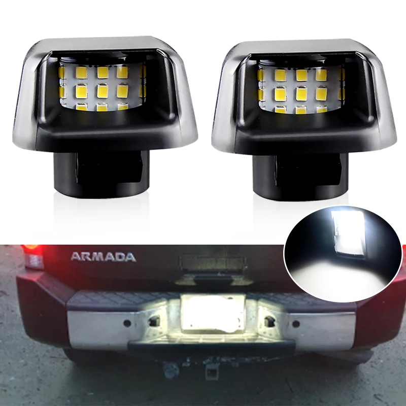 2PCS White LED License Plate Light for Nissan Frontier Navara D40 Suzuki Equator fit for navara D40 license plate light
2PCS White LED License Plate Light for Nissan Frontier Navara D40 Suzuki Equator fit for navara D40 license plate light