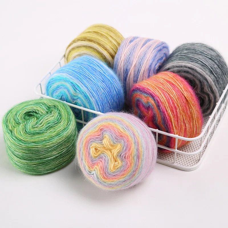 100g/pcs Gradient Ramp Hand-knitted Knitting Yarn Threads For Knitting Wool Benang Kait DIY Crochet Yarn For Hand Knitting
100g/pcs Gradient Ramp Hand-knitted Knitting Yarn Threads For Knitting Wool Benang Kait DIY Crochet Yarn For Hand Knitting