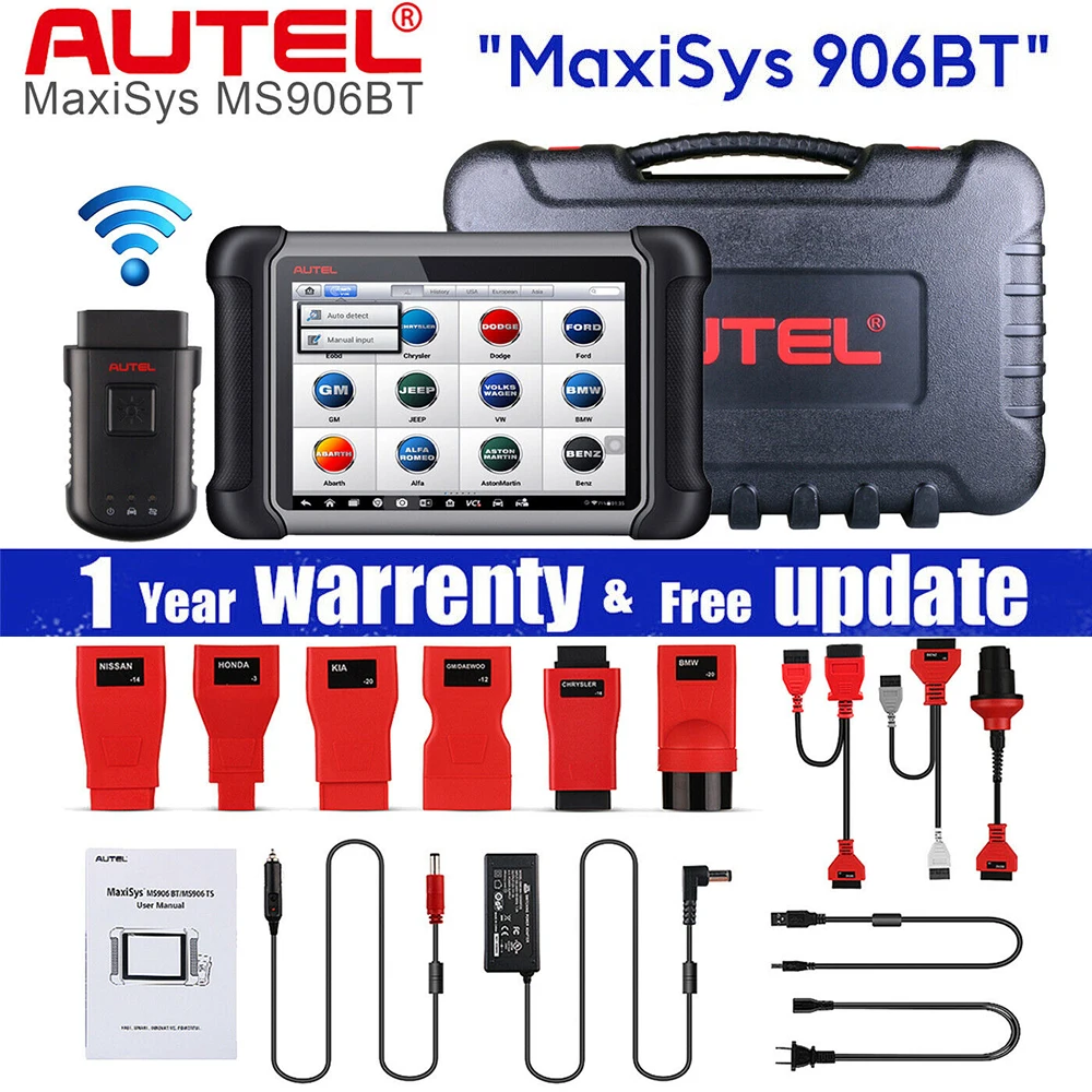Диагностический сканер Autel Maxisys MS906BT PRO, устройство считывания кодов, Bluetooth
Диагностический сканер Autel Maxisys MS906BT PRO, устройство считывания кодов, Bluetooth