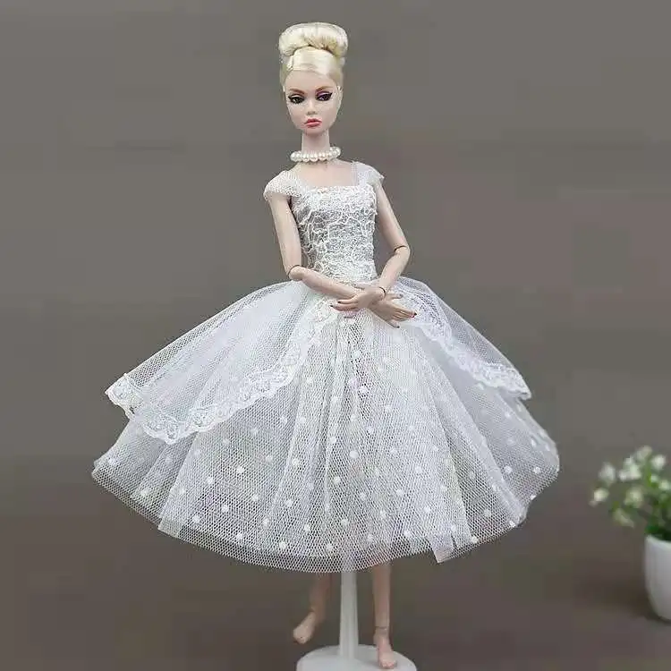 Белое Кружевное балетное платье принцессы 1/6 одежда для шарнирной куклы